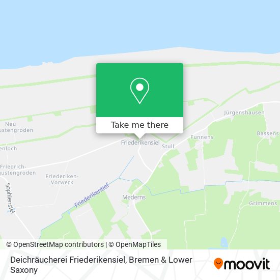 Deichräucherei Friederikensiel map