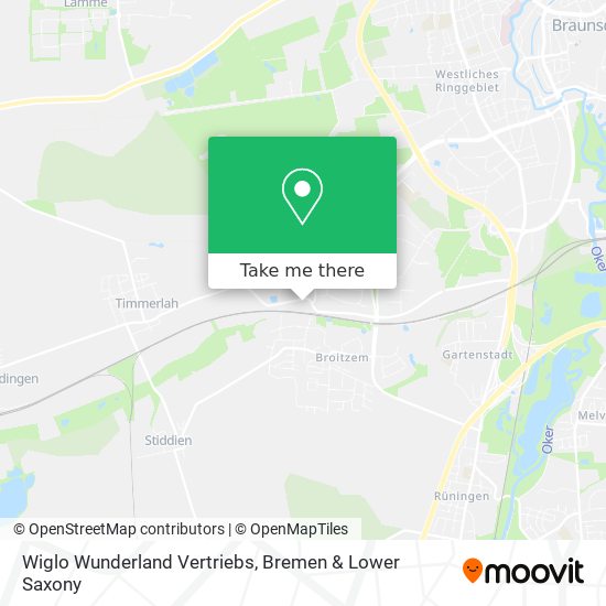 Wiglo Wunderland Vertriebs map