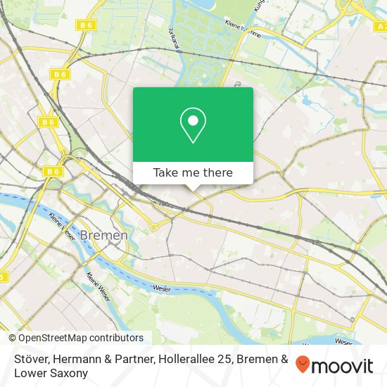 Stöver, Hermann & Partner, Hollerallee 25 map