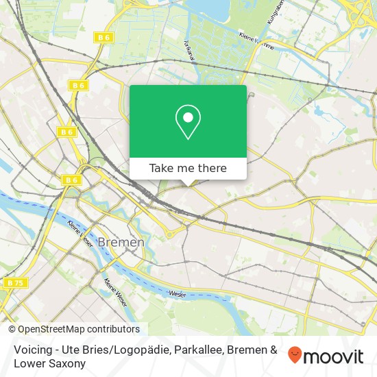 Voicing - Ute Bries / Logopädie, Parkallee map