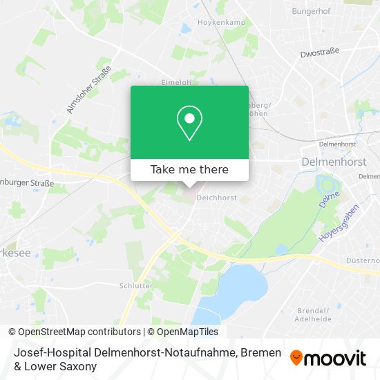 Josef-Hospital Delmenhorst-Notaufnahme map