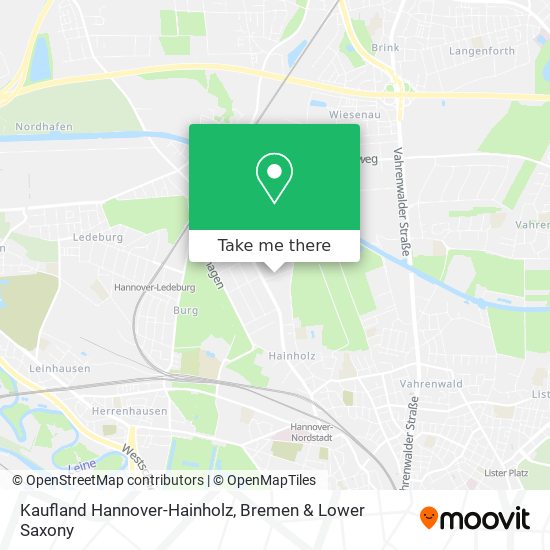 Kaufland Hannover-Hainholz map