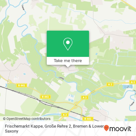 Frischemarkt Kappe, Große Rehre 2 map