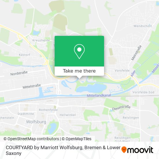 COURTYARD by Marriott Wolfsburg map