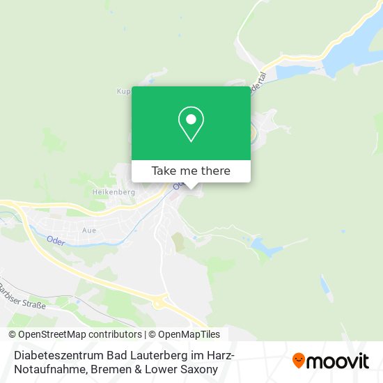 Diabeteszentrum Bad Lauterberg im Harz-Notaufnahme map