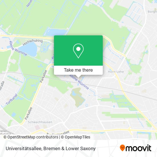 Universitätsallee map