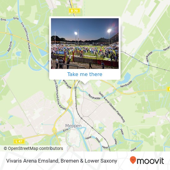 Vivaris Arena Emsland, Meppen map