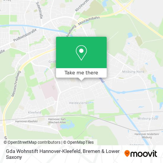 Gda Wohnstift Hannover-Kleefeld map