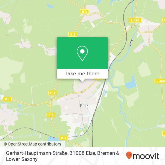 Карта Gerhart-Hauptmann-Straße, 31008 Elze