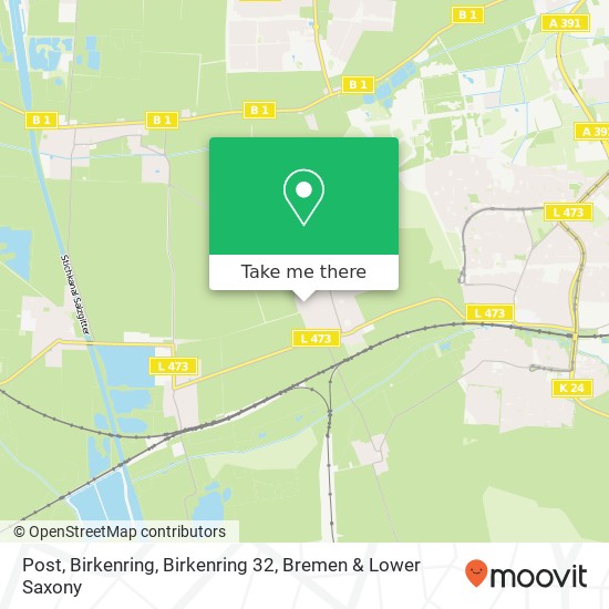 Post, Birkenring, Birkenring 32 map