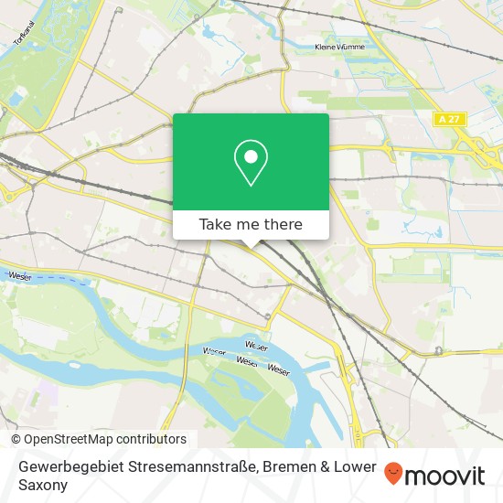 Gewerbegebiet Stresemannstraße map