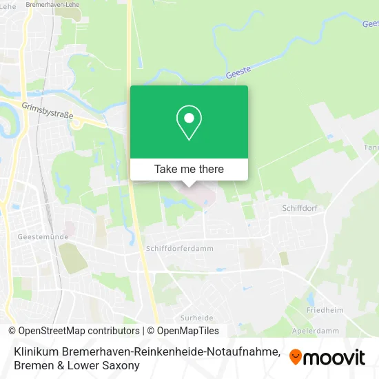 Карта Klinikum Bremerhaven-Reinkenheide-Notaufnahme