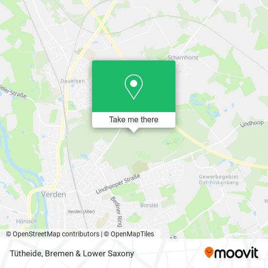 Tütheide map