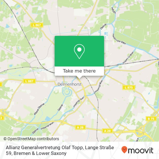 Allianz Generalvertretung Olaf Topp, Lange Straße 59 map
