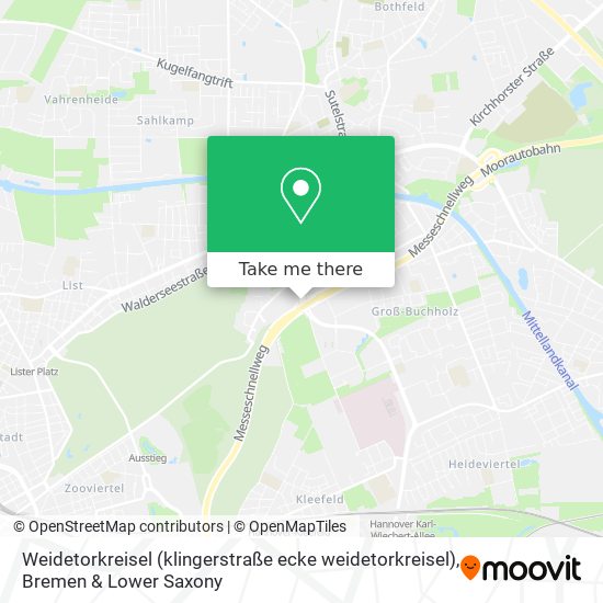 Weidetorkreisel (klingerstraße ecke weidetorkreisel) map