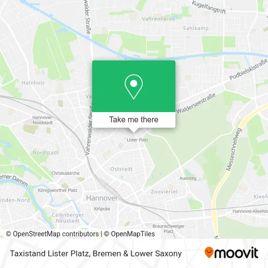 Карта Taxistand Lister Platz