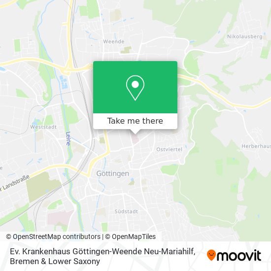 Ev. Krankenhaus Göttingen-Weende Neu-Mariahilf map