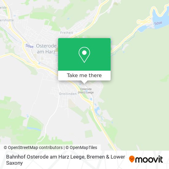 Bahnhof Osterode am Harz Leege map