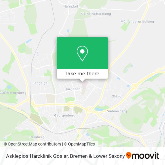 Asklepios Harzklinik Goslar map