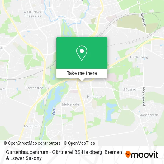 Карта Gartenbaucentrum - Gärtnerei BS-Heidberg