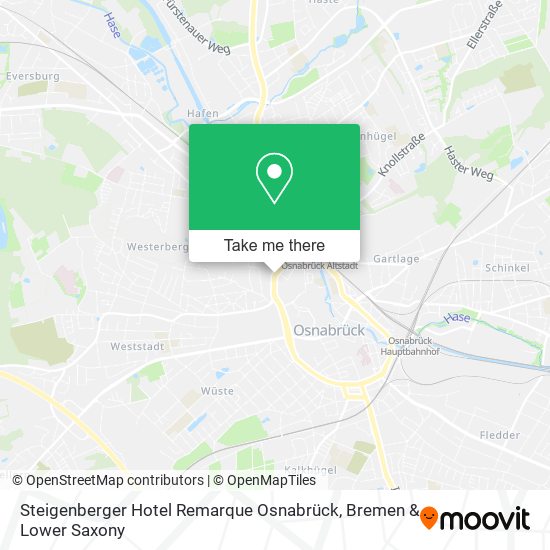 Карта Steigenberger Hotel Remarque Osnabrück