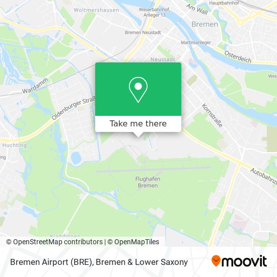 Bremen Airport (BRE) map