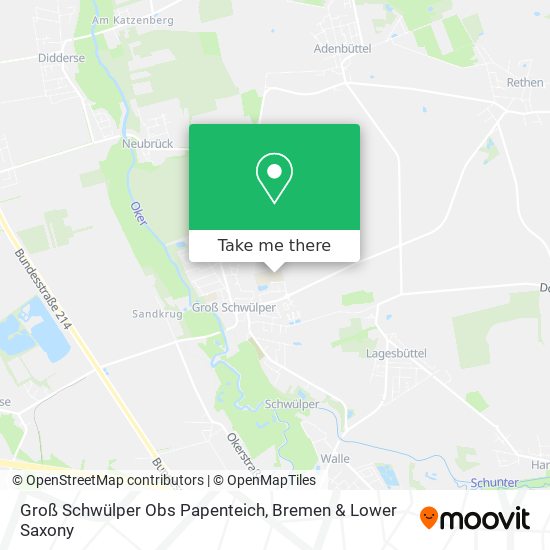 Groß Schwülper Obs Papenteich map