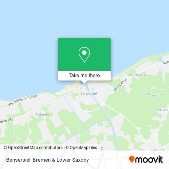 Bensersiel map