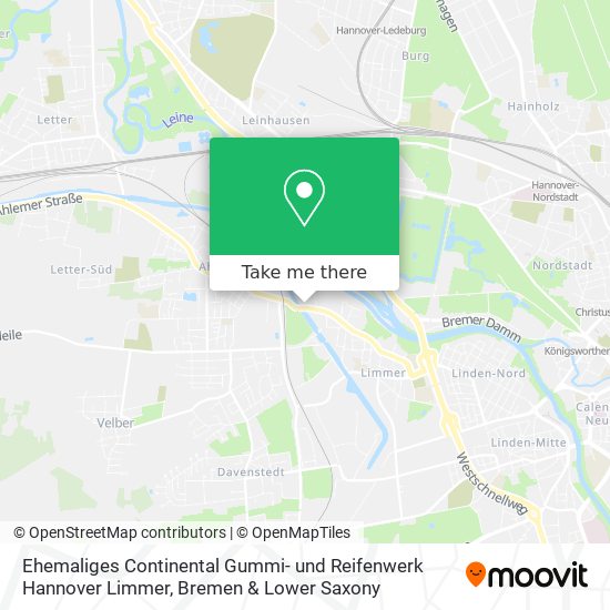 Ehemaliges Continental Gummi- und Reifenwerk Hannover Limmer map