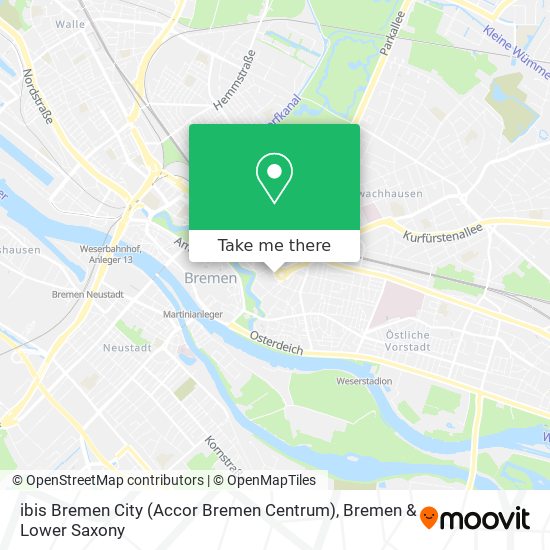 Карта ibis Bremen City (Accor Bremen Centrum)