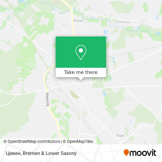 Цевен map