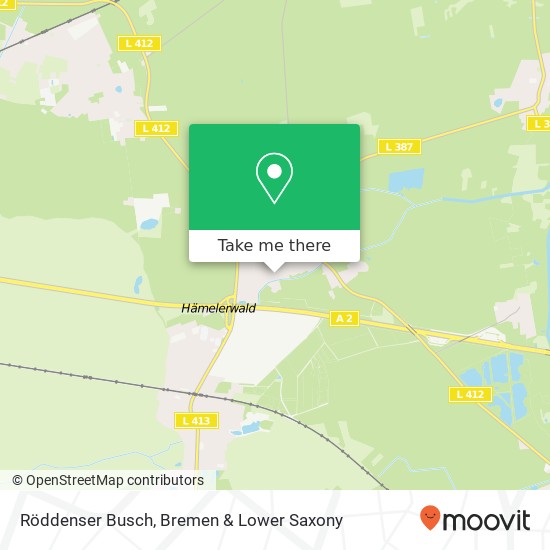 Röddenser Busch map