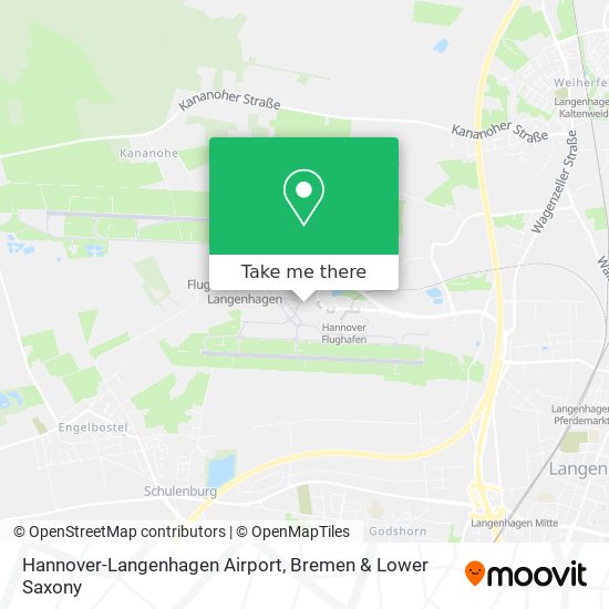 Hannover-Langenhagen Airport map