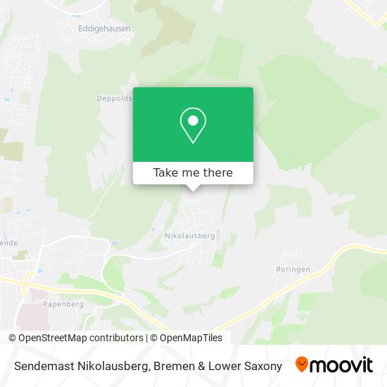 Sendemast Nikolausberg map