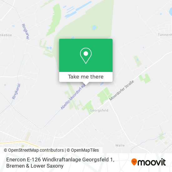 Enercon E-126 Windkraftanlage Georgsfeld 1 map