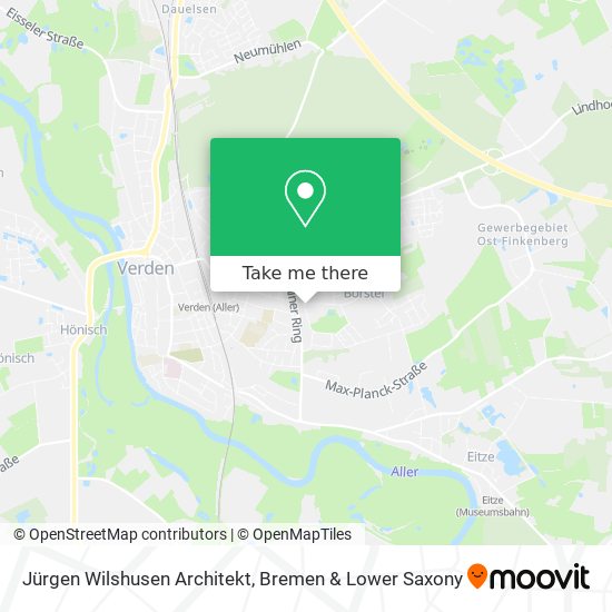 Jürgen Wilshusen Architekt map