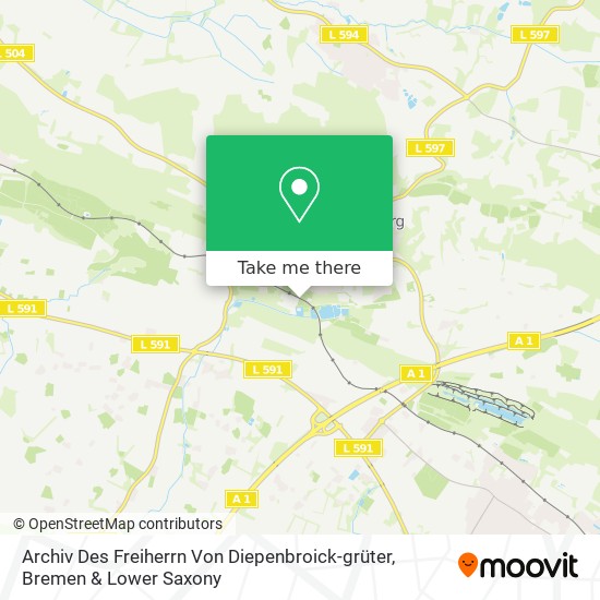 Archiv Des Freiherrn Von Diepenbroick-grüter map
