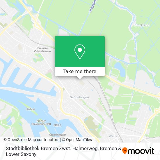 Stadtbibliothek Bremen Zwst. Halmerweg map