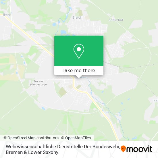 Wehrwissenschaftliche Dienststelle Der Bundeswehr map
