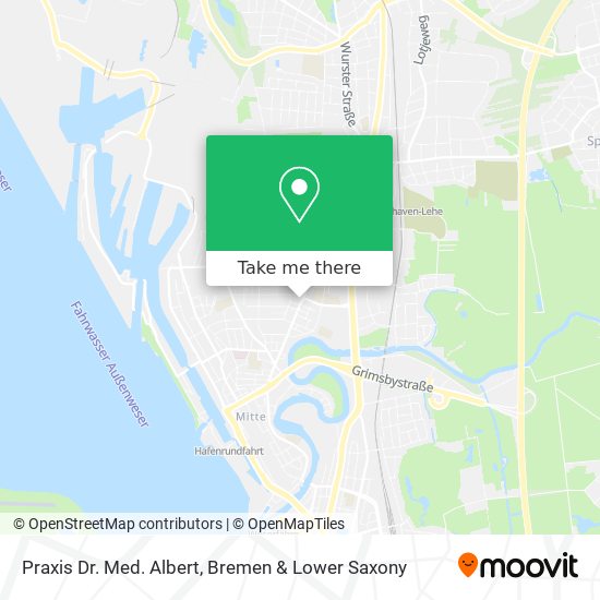 Praxis Dr. Med. Albert map