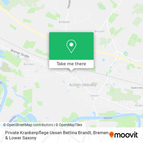 Private Krankenpflege Uesen Bettina Brandt map