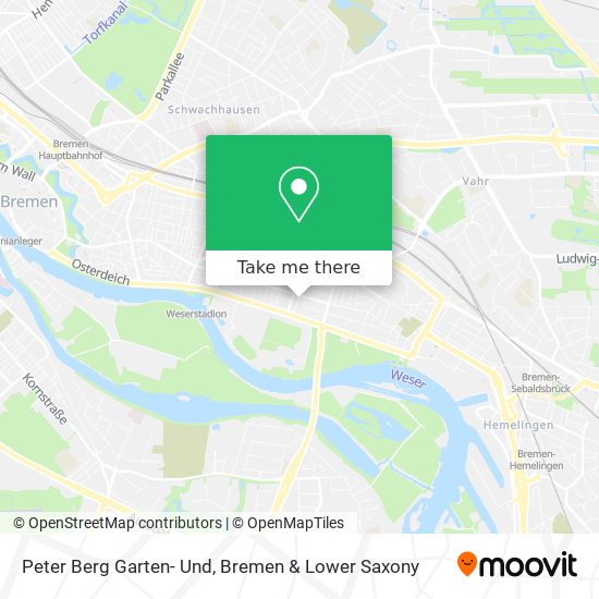 Peter Berg Garten- Und map