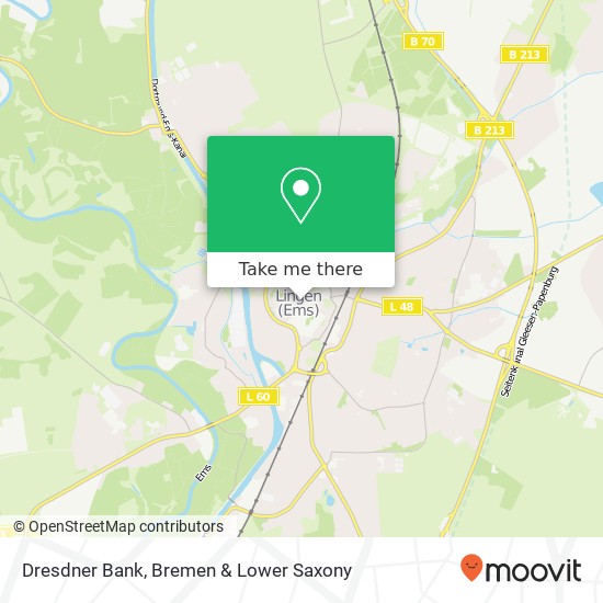 Dresdner Bank map