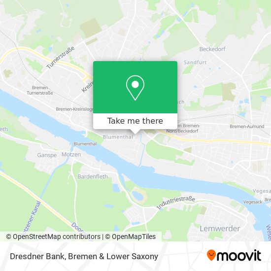 Dresdner Bank map