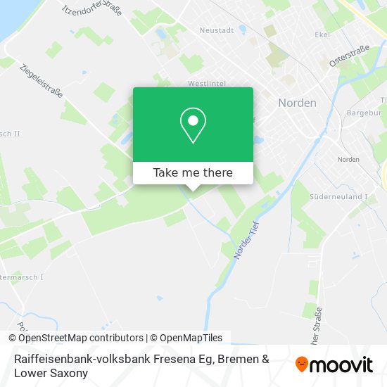 Raiffeisenbank-volksbank Fresena Eg map