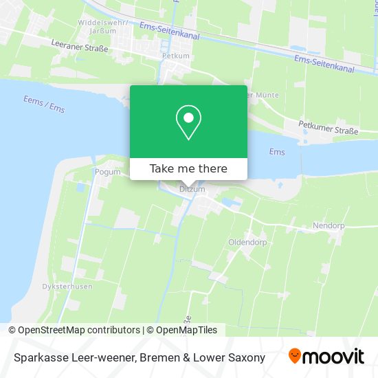Sparkasse Leer-weener map