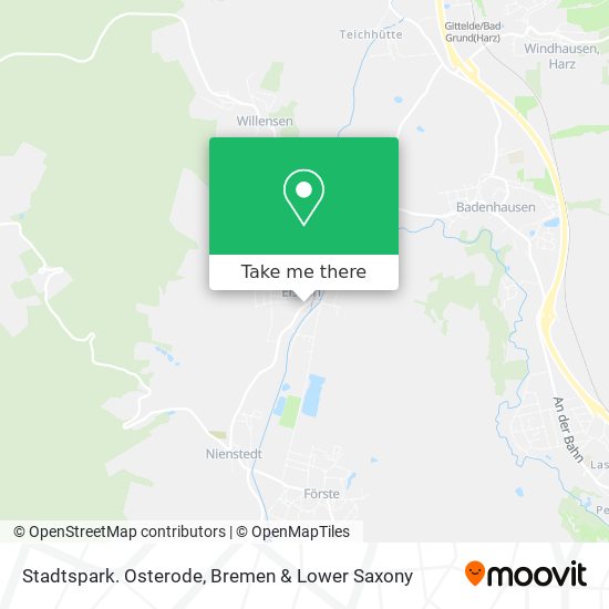 Stadtspark. Osterode map