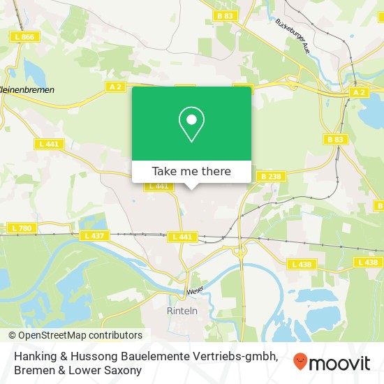 Hanking & Hussong Bauelemente Vertriebs-gmbh map