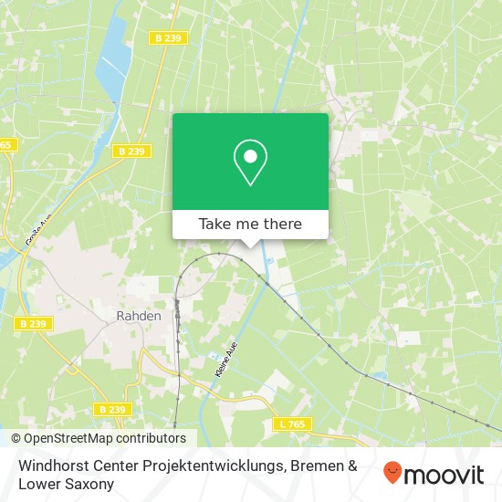 Windhorst Center Projektentwicklungs map