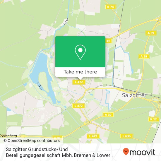 Карта Salzgitter Grundstücks- Und Beteiligungsgesellschaft Mbh